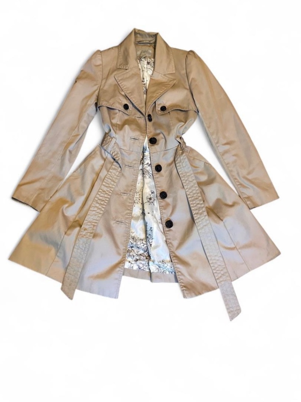 H&M Beige Tan Trench Coat with Belt